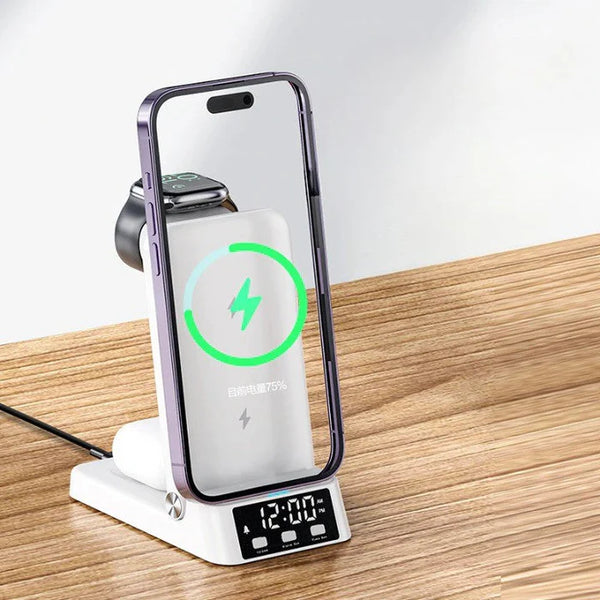 4 in 1 Wireless Charging Dock Foldable & Fast Charger Stand