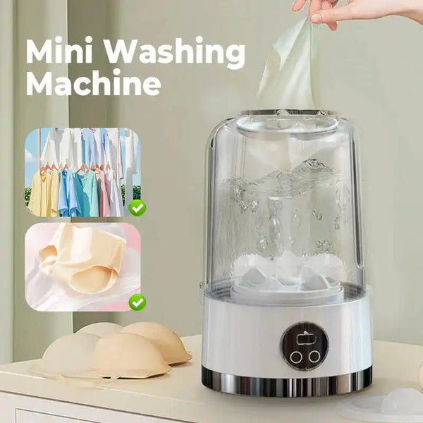 Wireless Mini Portable Washing Machine for Apartments, Underwear Washing Machine