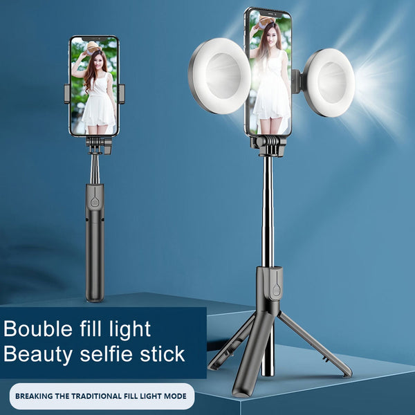 🔥🎁New 6 in 1 Selfie Stick Tripod with Bluetooth Remote