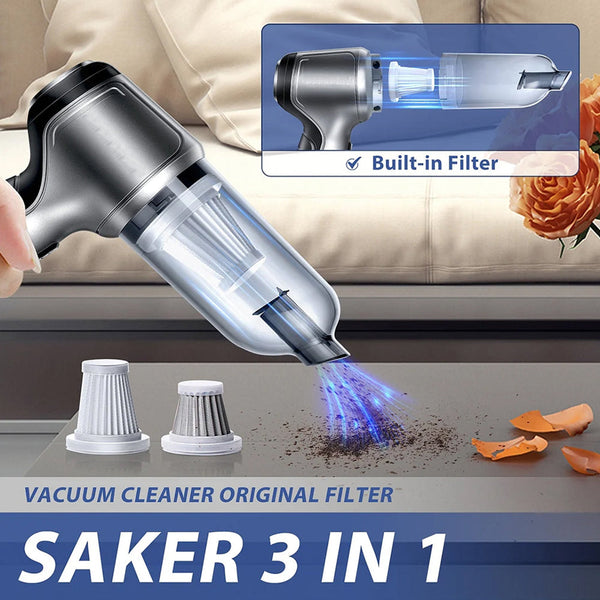 Portable Mini 3 in 1 Vacuum Cleaner for Home & Car