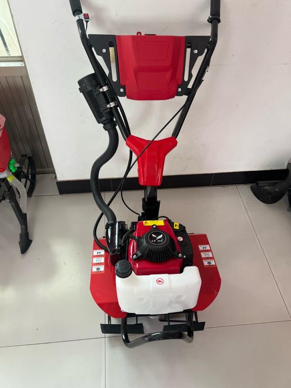 144cc 4-Stroke Gas Power Mini Tiller Cultivator Walk Behind Rotary Tiller