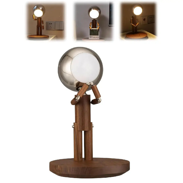 Lunar Orbit Magnetik Desk Lamp USB Rechargeable 3 Color Adjustable